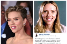Scarlett Johannson bez makijażu
