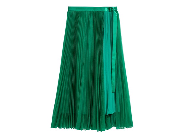 plisowana spódnica dwuwarstwowa, H&M, 229 zł