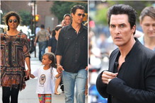 Matthew Mcconaughey z dziećmi na spacerze