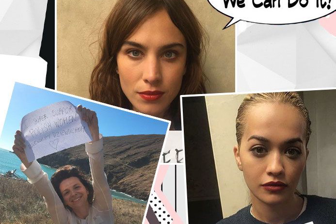 Rita Ora, Alexa Chung i inne gwiazdy wspierają akcję #popieramdziewuchy