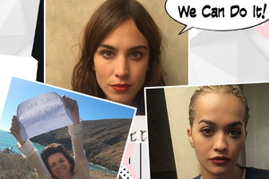 Rita Ora, Alexa Chung i inne gwiazdy wspierają akcję #popieramdziewuchy