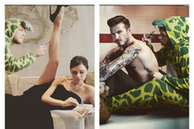 Lorenz Valentino z Davidem Beckhamem i Victorią Beckham