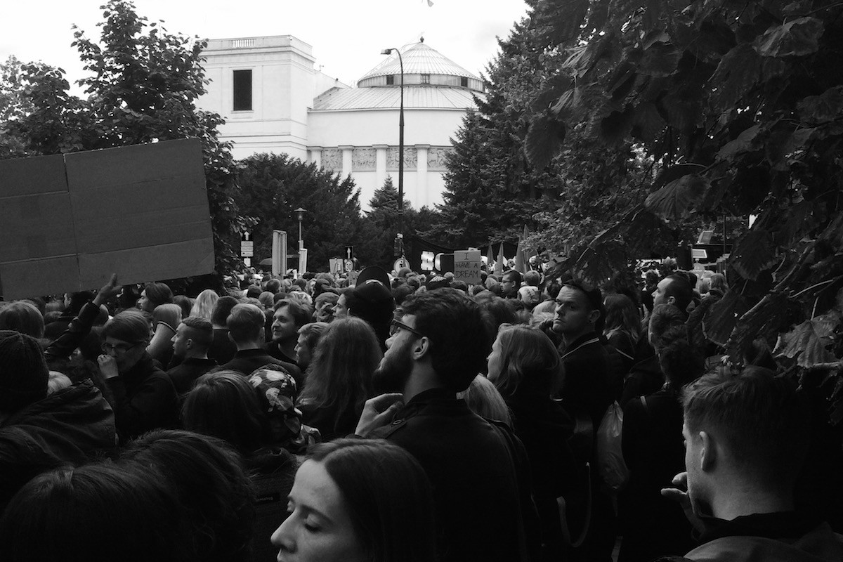 Protest kobiet w Warszawie