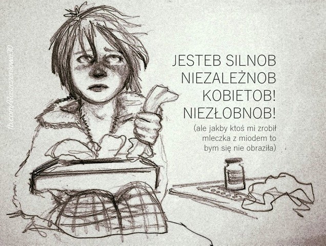 rysunek chlipiącej kobiety