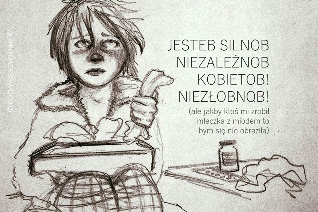 rysunek chlipiącej kobiety