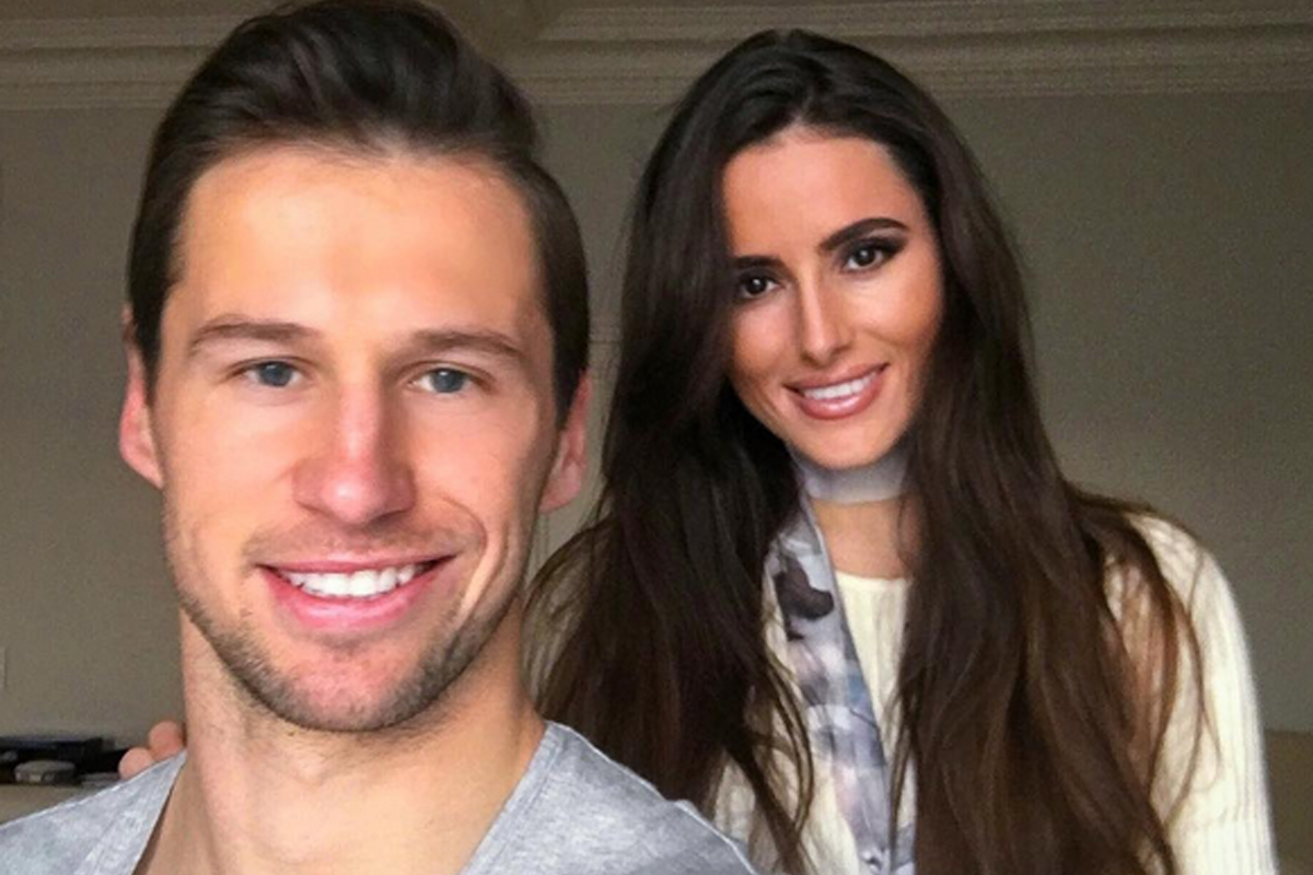 Grzegorz Krychowiak i Celia Jaunat