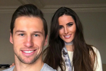 Grzegorz Krychowiak i Celia Jaunat