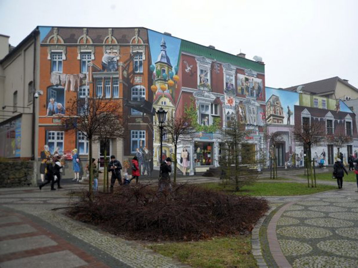Mural w Słupsku przy ul. Starzyńskiego