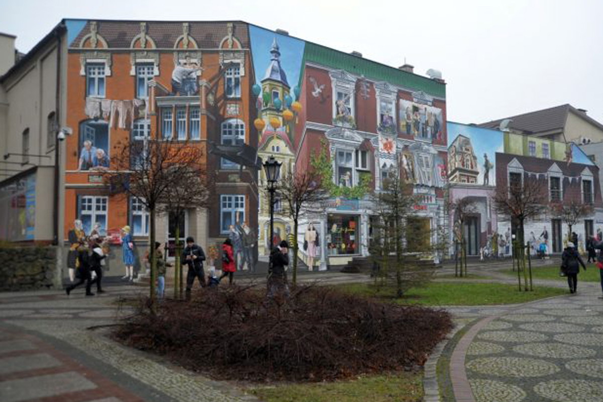 Mural w Słupsku przy ul. Starzyńskiego