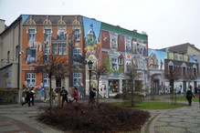 Mural w Słupsku przy ul. Starzyńskiego