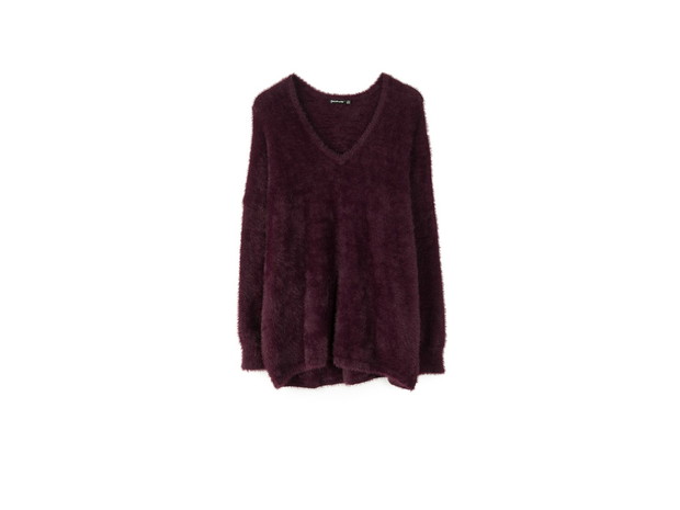 sweter z szenili, Stradivarius, cena: 99,90 zł