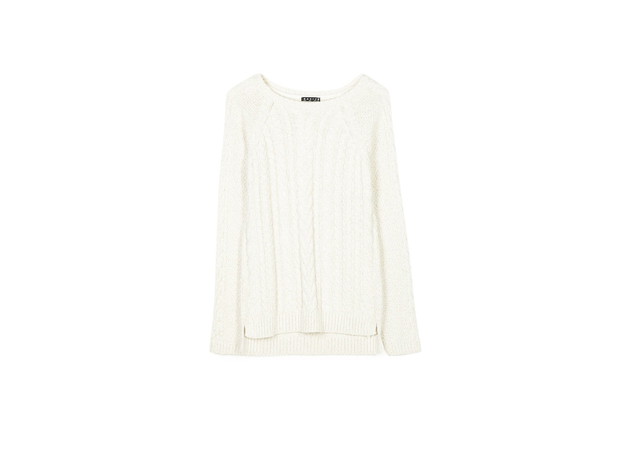 sweter z warkoczami, Stradivarius, cena: 79,90 zł