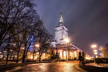 Warszawa nocą
