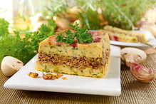 Babka ziemniaczana z pieczarkami