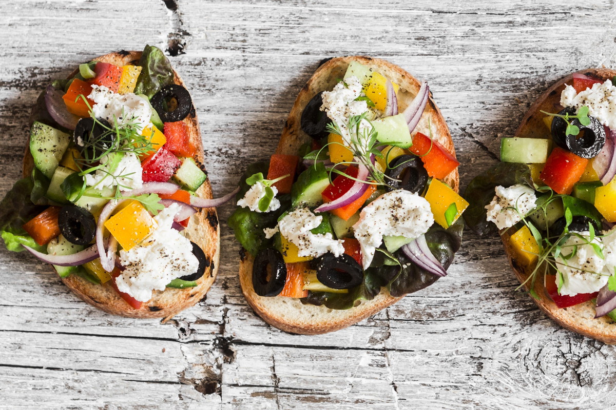 bruschetta z oliwkami