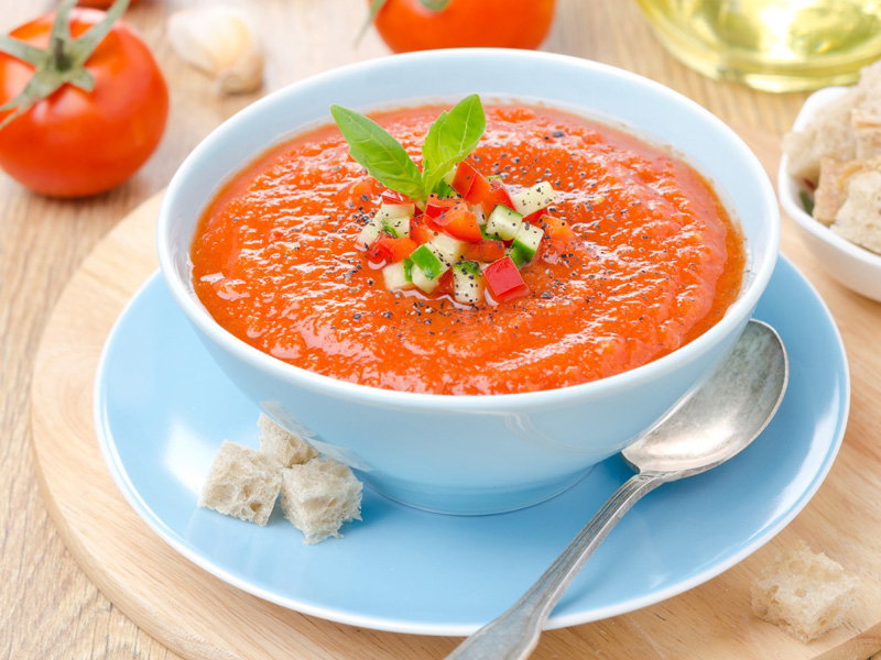 gazpacho, zupa pomidorowa