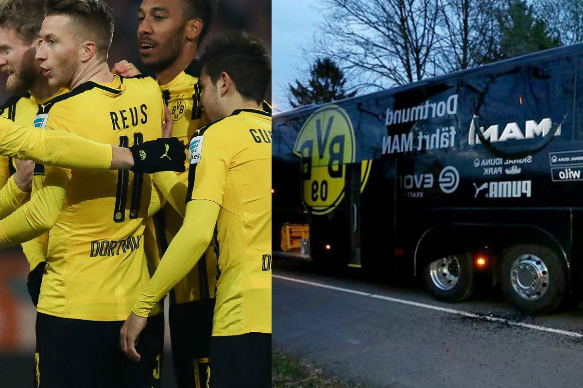 Autokar piłkarzy Borussii Dortmund