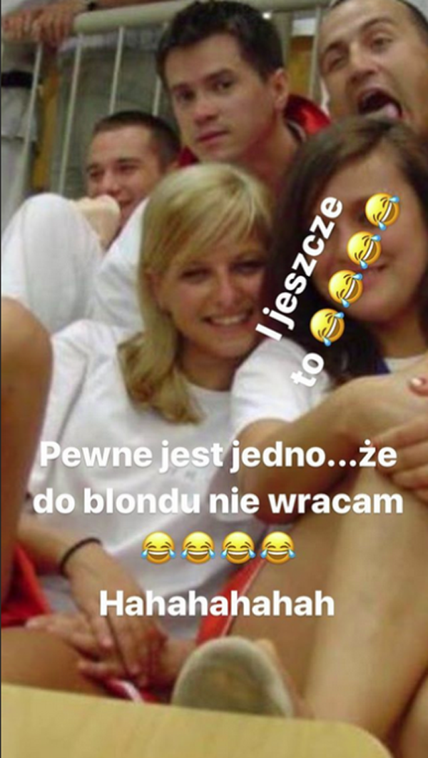 Anna Lewandowska w blondzie
