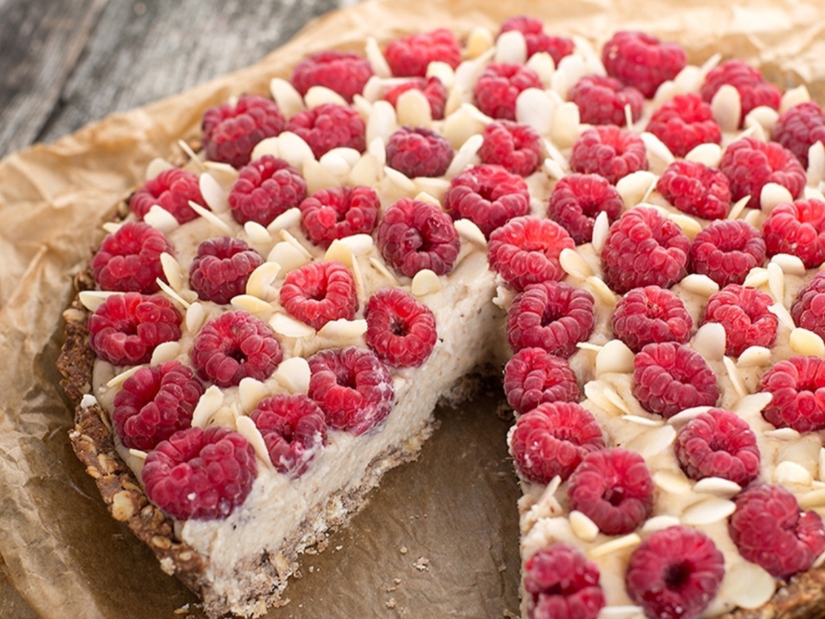 Tarta z fasoli z malinami Iny Rybarczyk