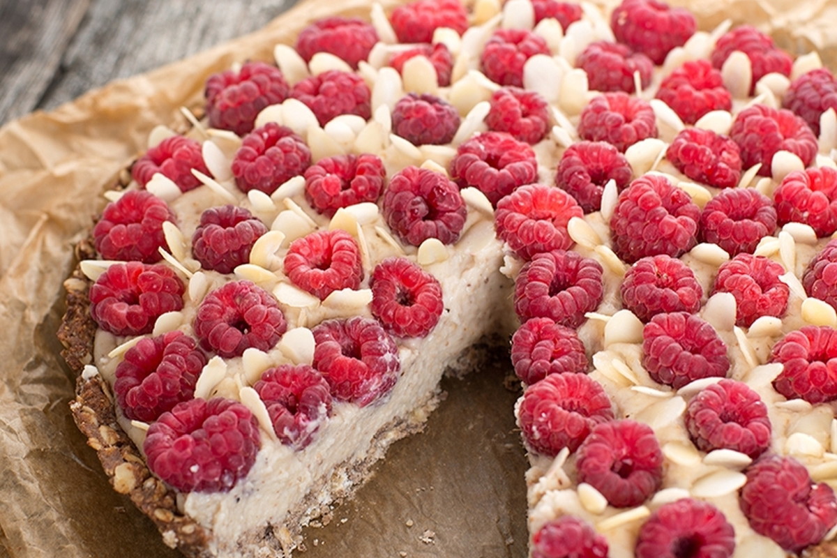 Tarta z fasoli z malinami Iny Rybarczyk