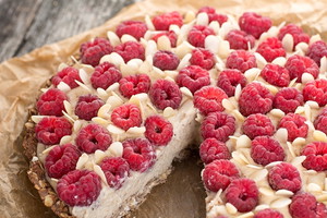Tarta z fasoli z malinami Iny Rybarczyk