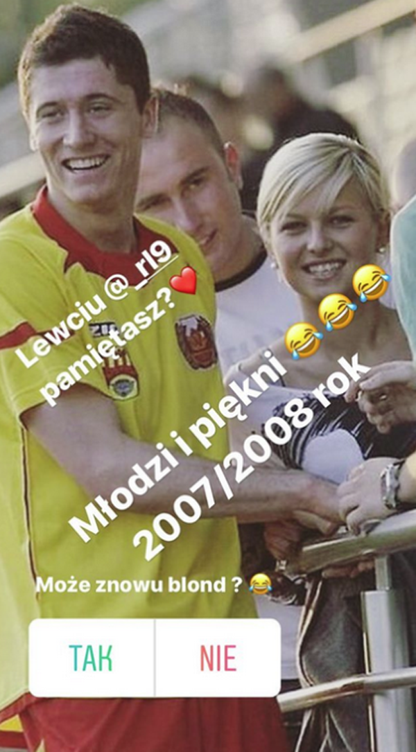 Anna Lewandowska w blondzie