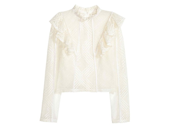 Bluzka z falbankami H&M, cena, ok. 149,90 zł