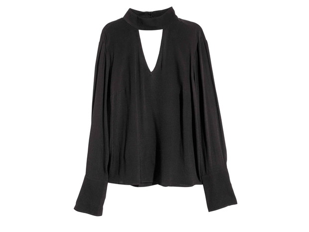 Czarna bluzka H&M, cena, ok. 79,90 zł