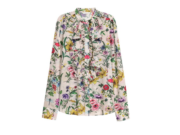 Koszula w kwiaty H&M, cena, ok. 79,90 zł