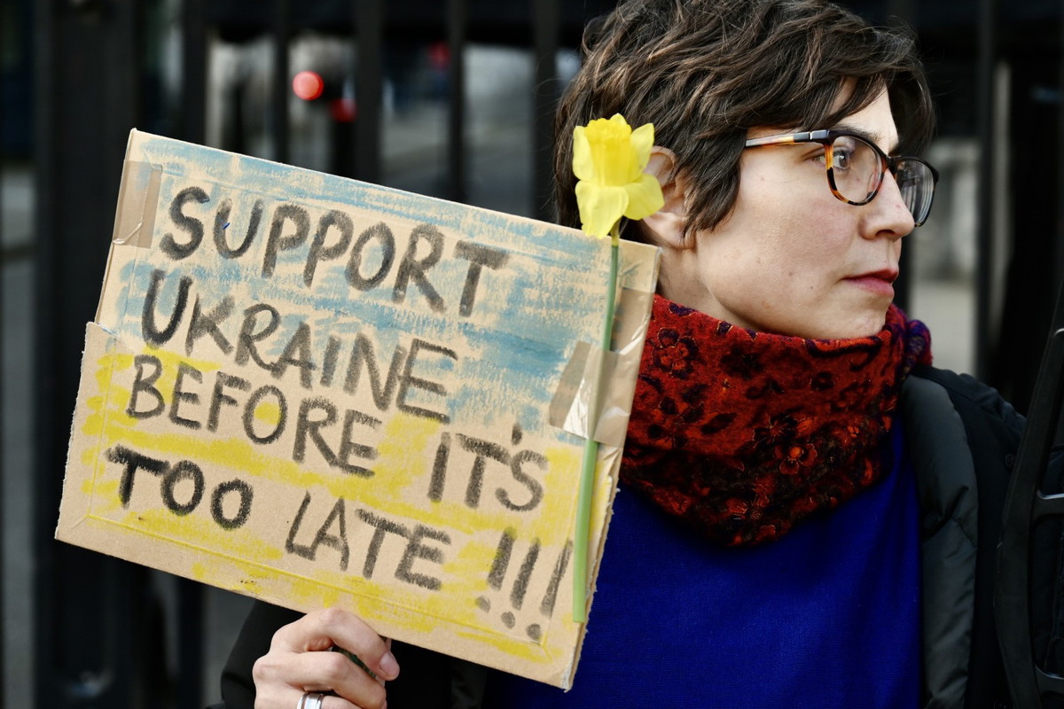 Ukraina, protest antywojenny
