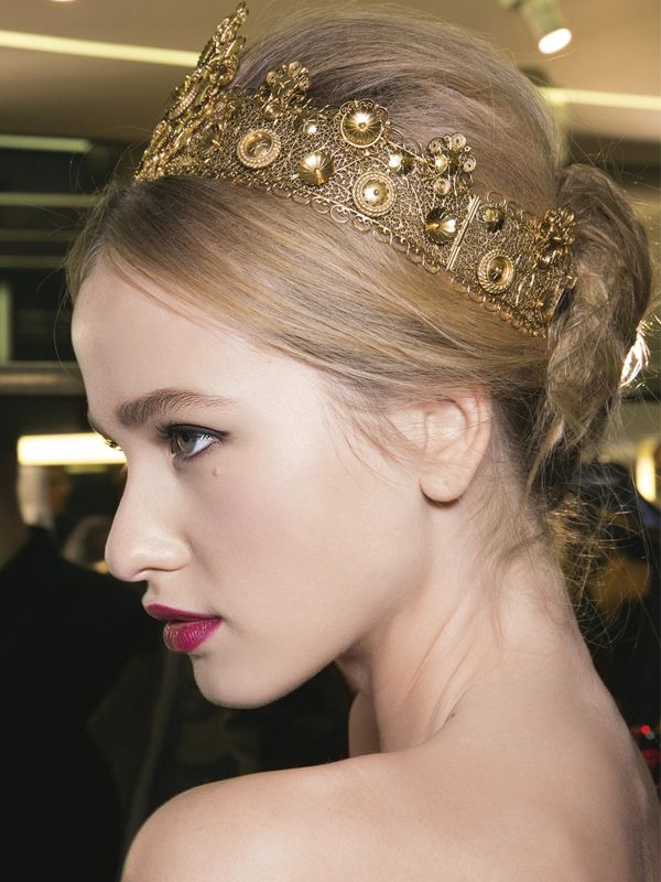 Fryzura z pokazu Dolce & Gabbana