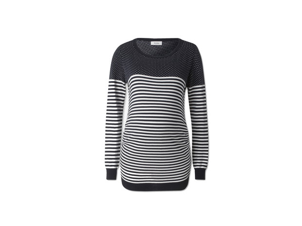 Długi sweter w paski C&A, cena ok. 99,90 zł