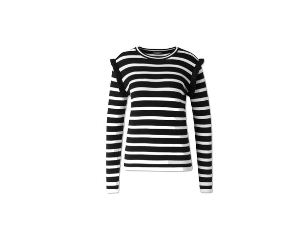 Sweter w paski z falbanami C&A, cena ok. 79,90 zł
