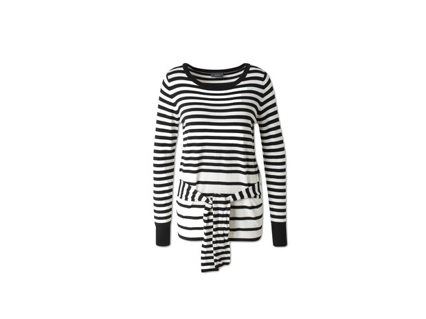 Sweter w paski z wiąznaniem C&A, cena ok. 99,90 zł
