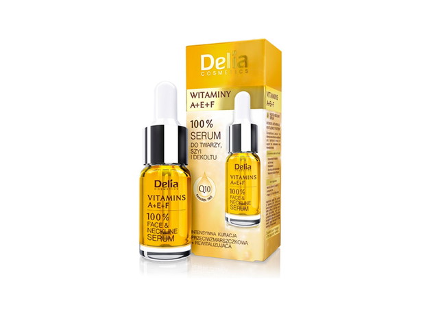 Serum do twarzy z witaminą A, E i F Delia, cena, ok. 16,70 zł
