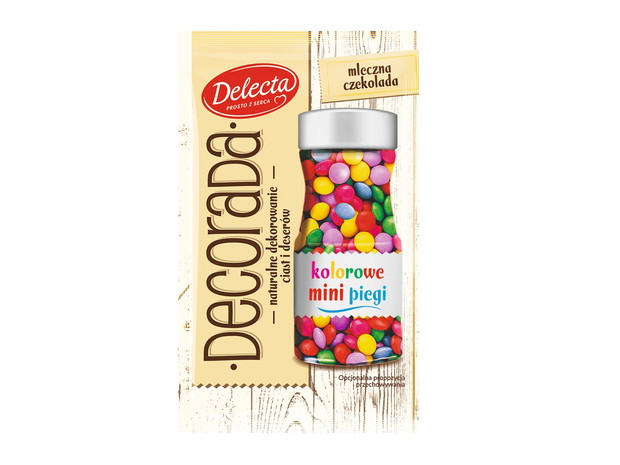 Dekoracja do ciast: kolorowe piegi, Delecta