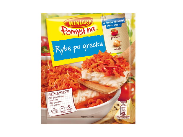 Pomysł na... rybę po grecku, Winiary