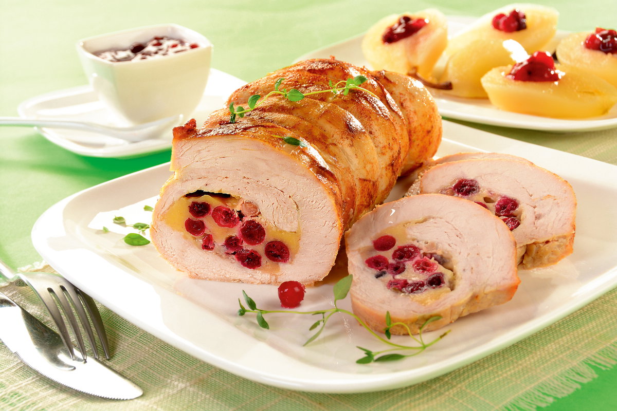 Pieczeń z żurawiną