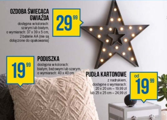 Gwiazda LED jako dodatek do wnętrza