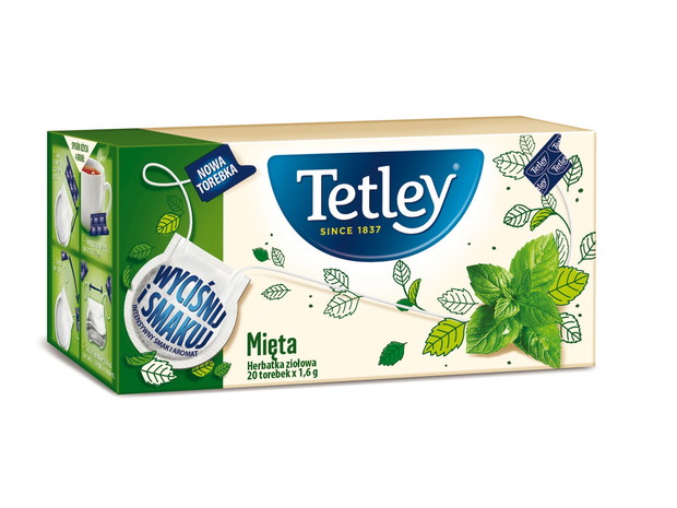 Herbata Tetley, mięta - cena ok. 5.50 zł