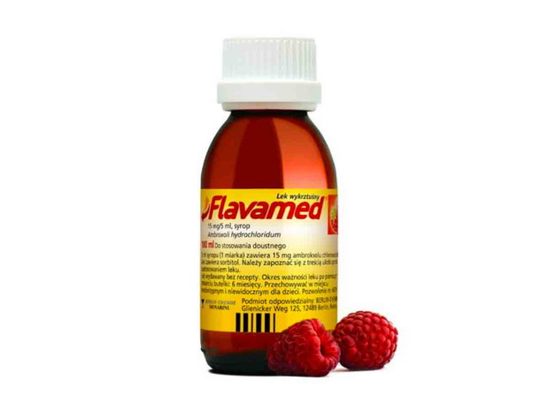 Syrop na kaszel mokry, Flavamed