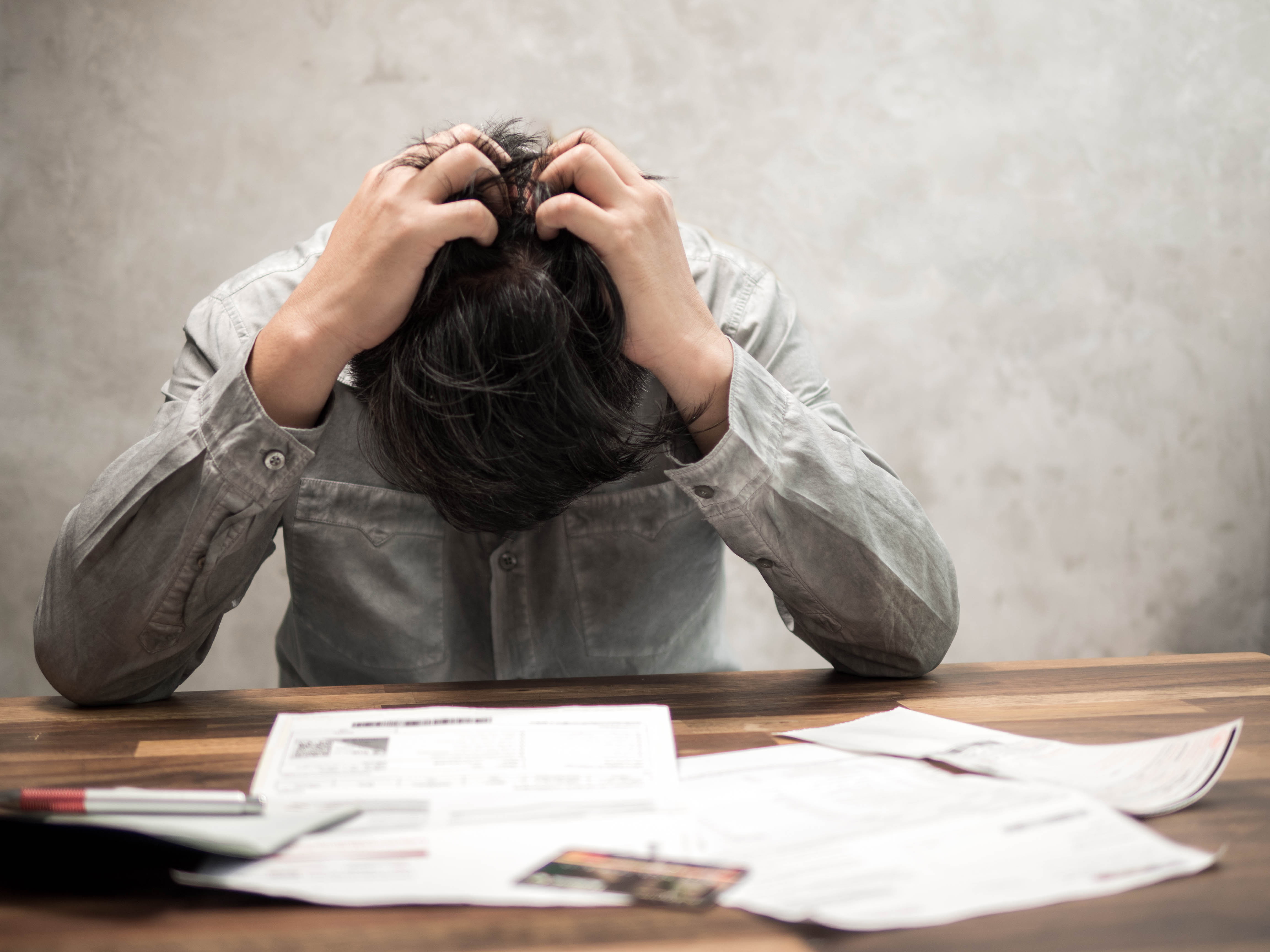 Problemy finansowe, rachunki, bankructwo