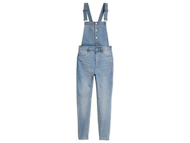 Dżinsowe ogrodniczki H&M, cena ok. 139 zł