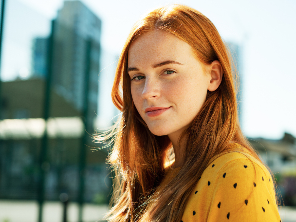 pewna siebie kobieta