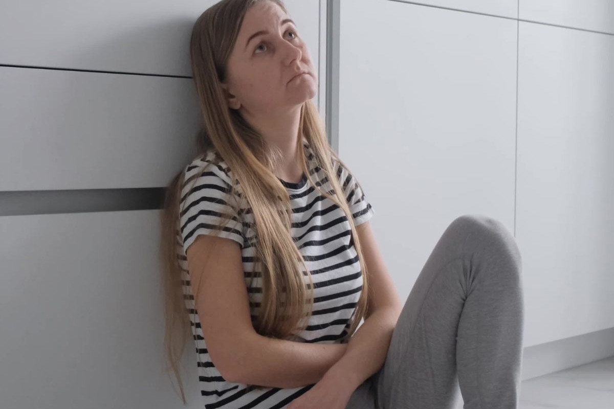 Zdołowana kobieta