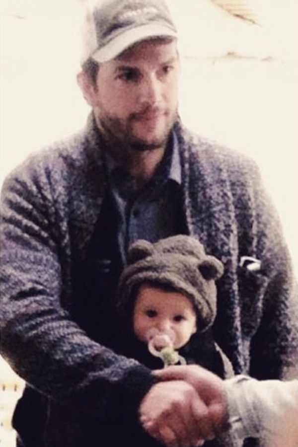 Ashton Kutcher i Wyatt Isabelle Kutcher