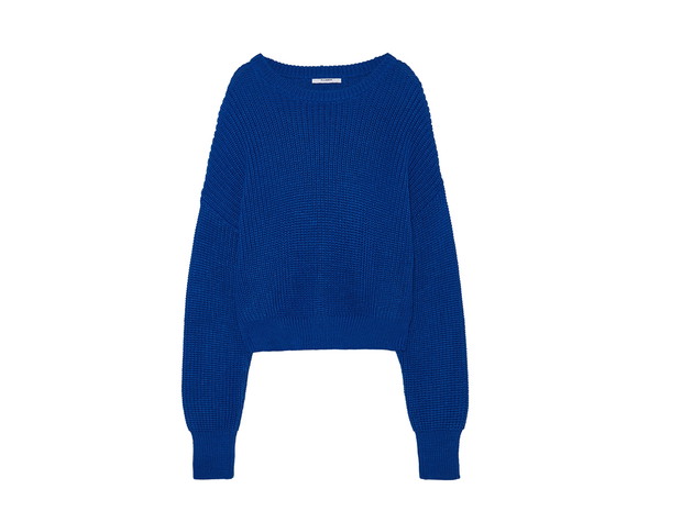 Niebieski sweter Pull&Bear, cena, ok. 79 zł