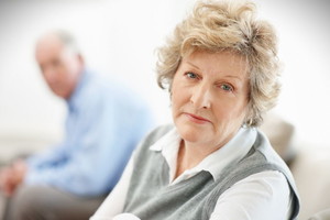 Rozczarowana seniorka