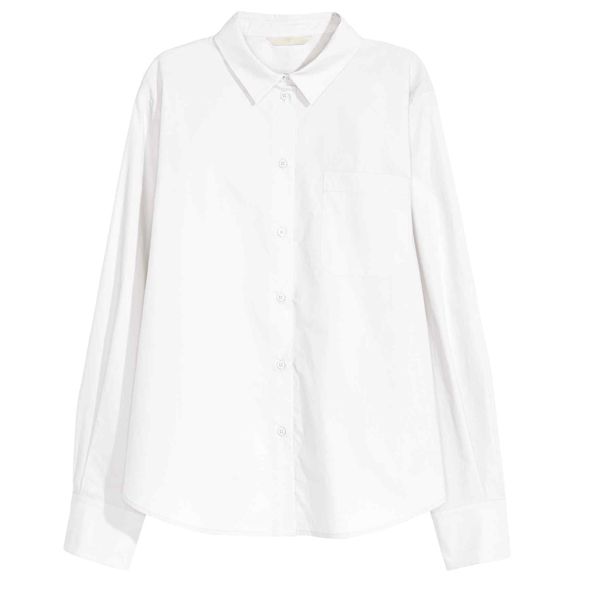 Biała koszula H&M, cena, ok. 139,90 zł