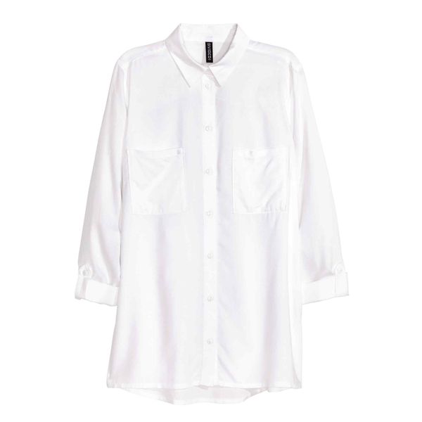 Biała koszula H&M, cena, ok. 59,90 zł